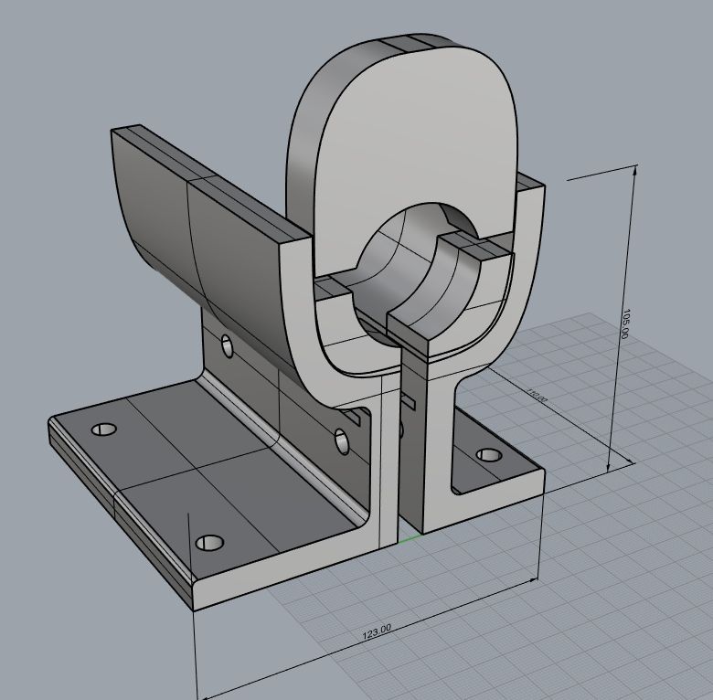 3DELO - станина для наждачного станка для мелких деталей