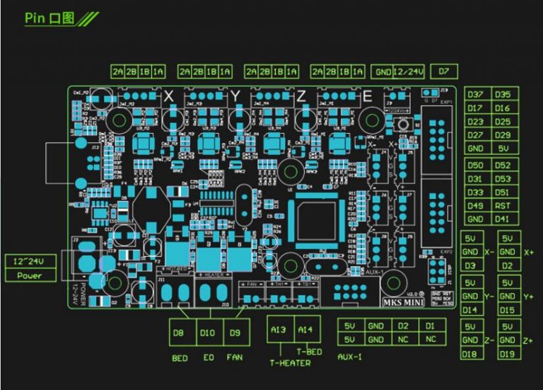 Настройка 32 bit mks платы управления 3d принтера